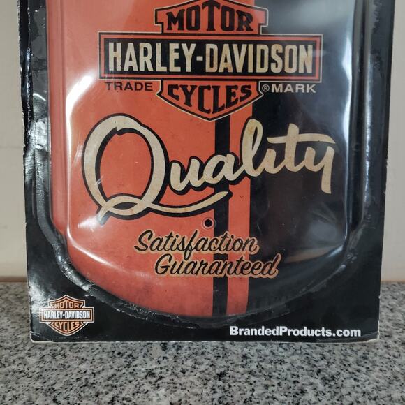 HARLEY‎ DAVIDSON Authorized Service Advertising 26.75" x 8" Thermometer Tin Sign - Picture 4 of 8